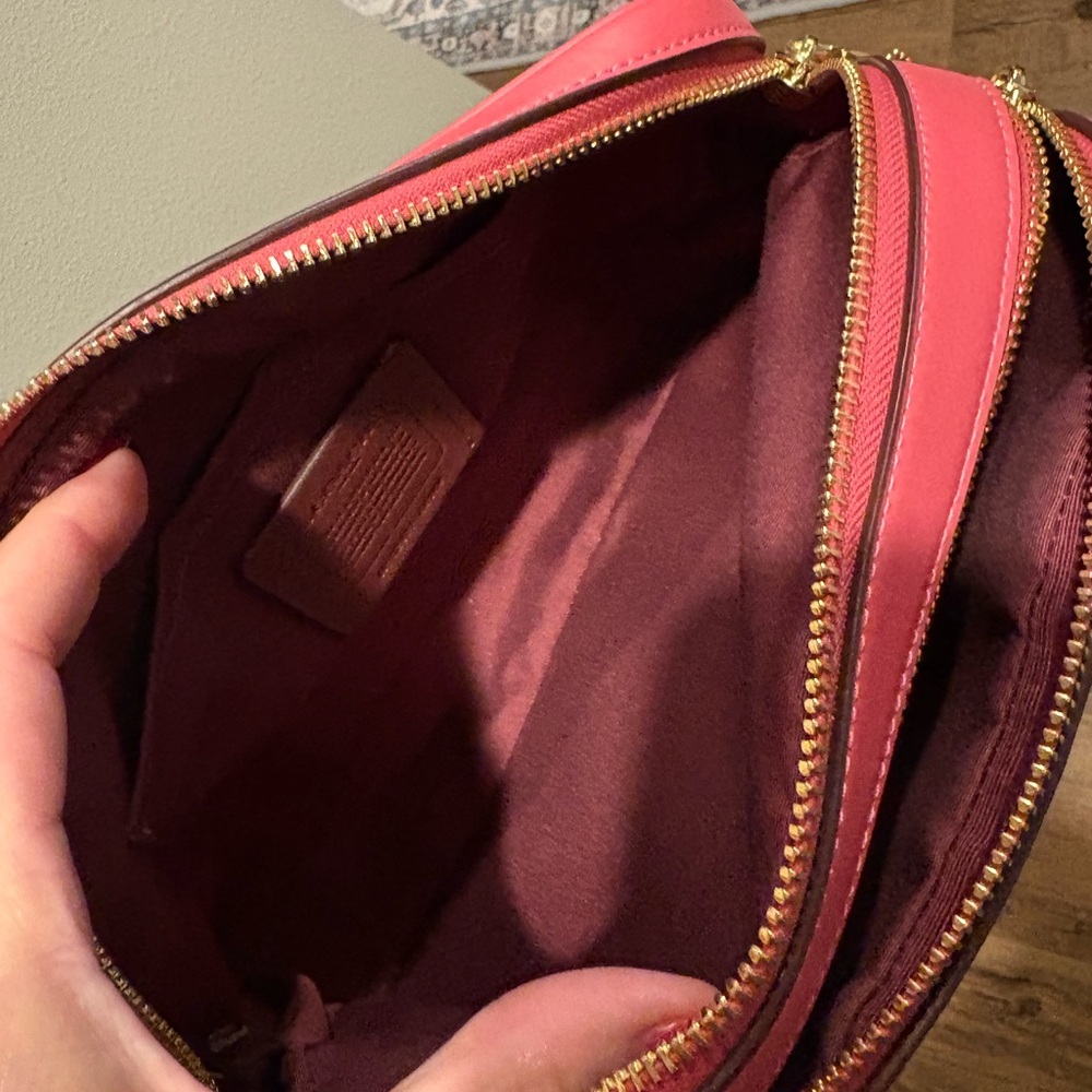 Coach Pink and Tan Crossbody Bag - Picture 16 of 16